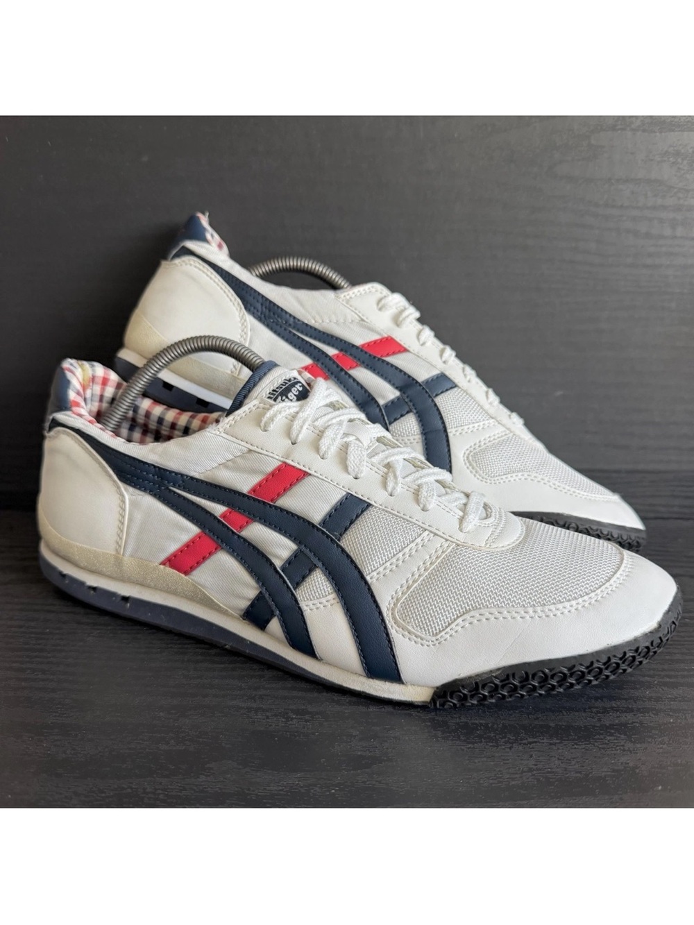 Vintage Onitsuka Tiger Men’s Ultimate 81 Retro Sneakers Sz 11.5 White Red Blue